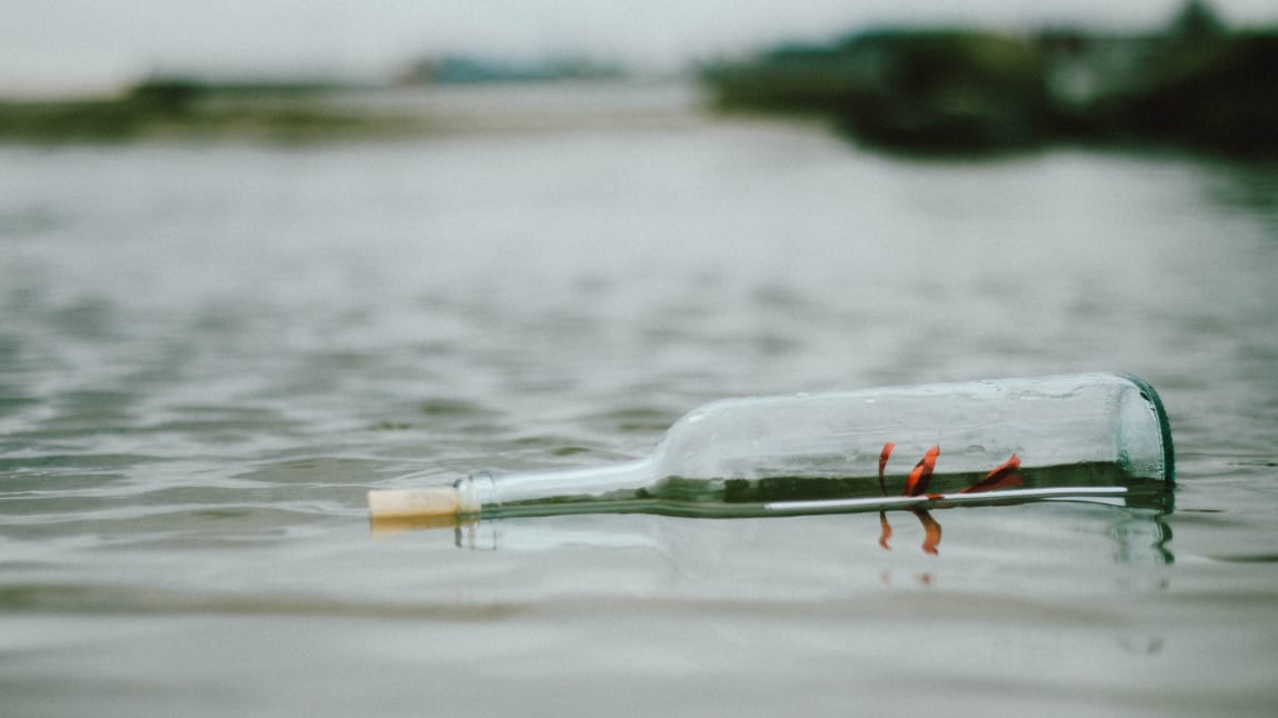 anxiety letter in a bottle